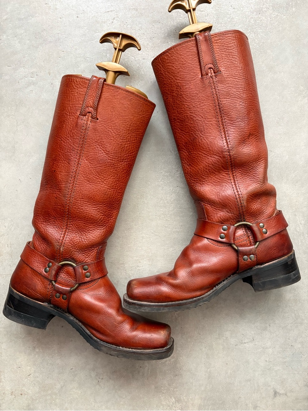FRYE 🇺🇸15R Harness Boots Just Resoled - Picture 15 of 16